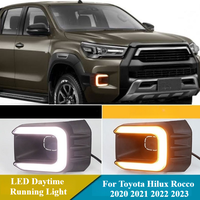 Outdoor Lighting Yellow - Auto-LED-Tagfahrlicht Gelb Dynamischer Blinker DRL 12V