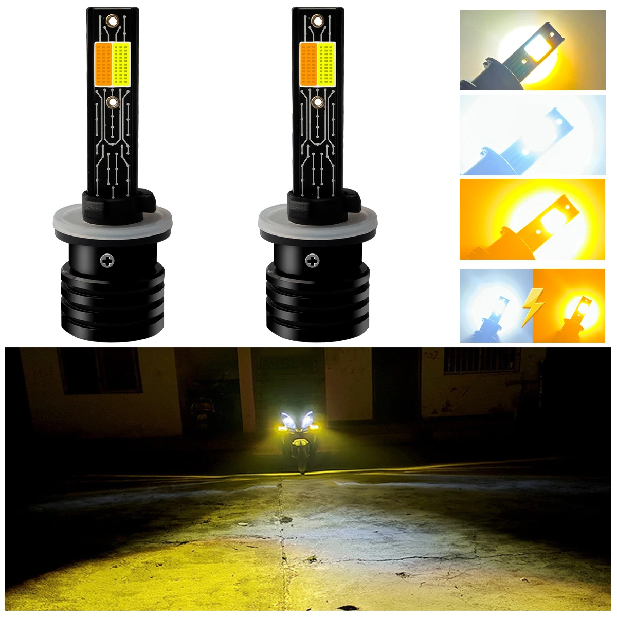 Outdoor Lighting Yellow - 880 881 H27 H1 H3 H7