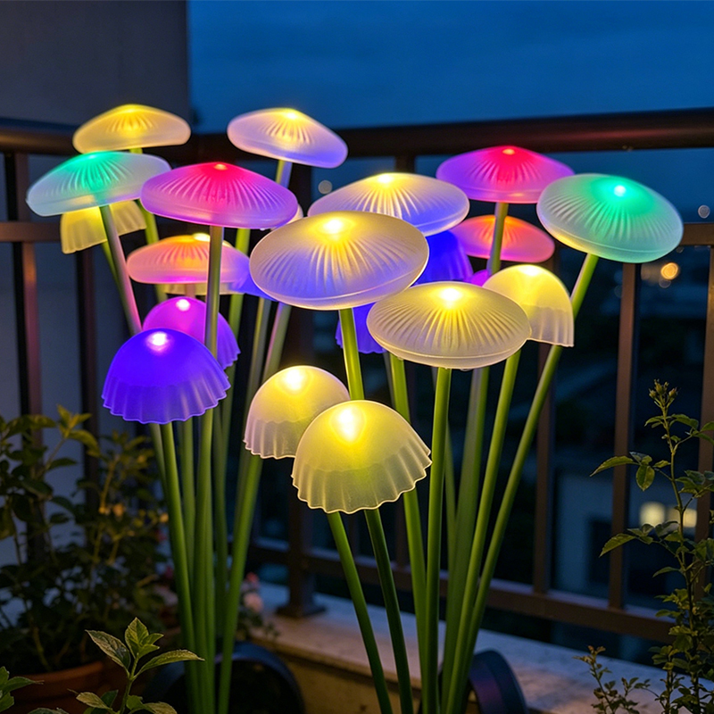 Outdoor Lighting Jellyfish - Solar-Quallen-Pilzlichter LED Außenbeleuchtung Gartendekoration Bodensteckleuchten für