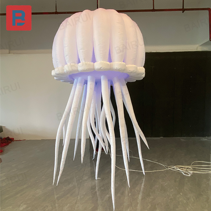 Outdoor Lighting Jellyfish - Aufblasbare Qualle, Deckendekoration für Nachtclubpartys, Meeresveranstaltungen,