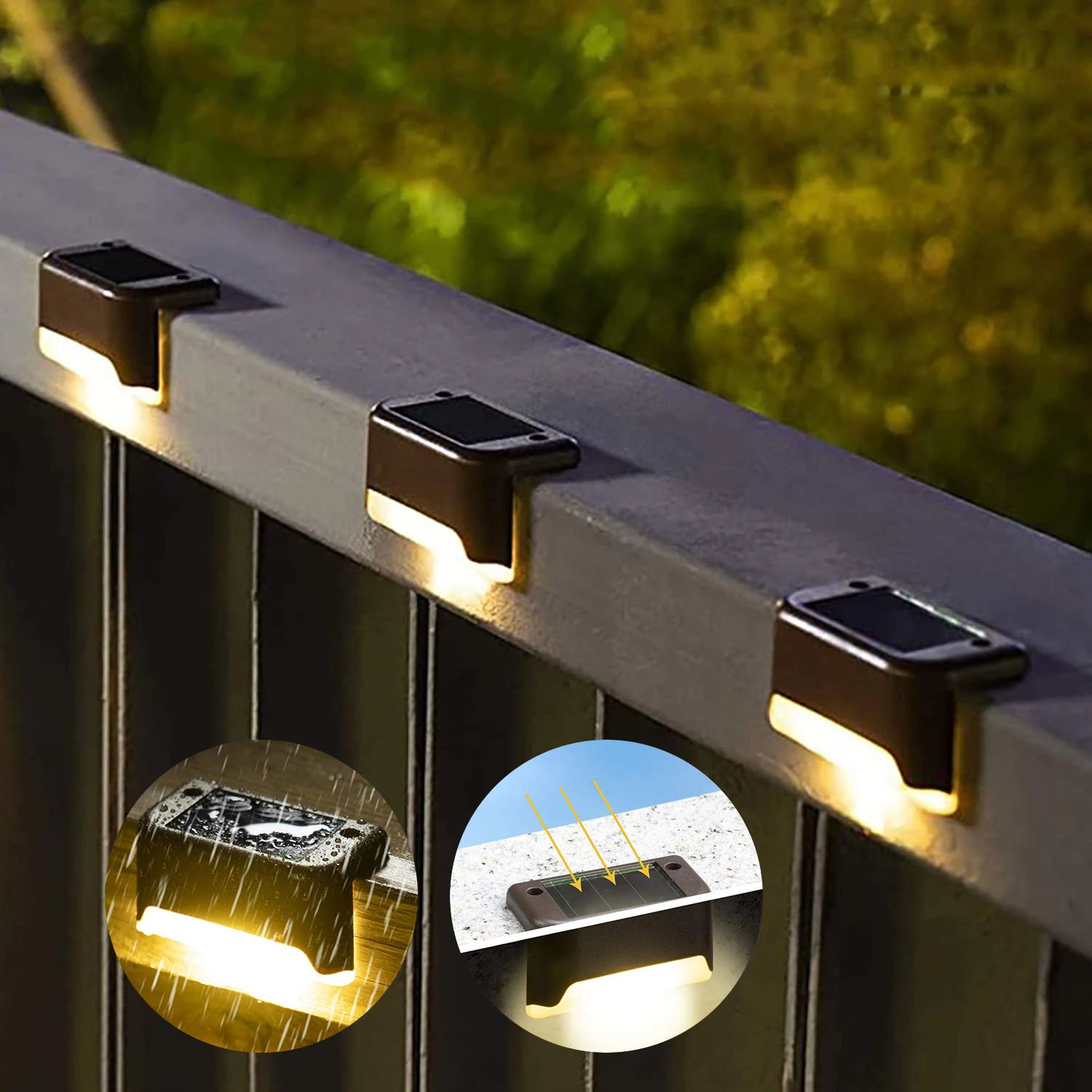 Deck Step Light - 1/4/8/12/stücke Solar Led-leuchten Outdoor Garten Licht
