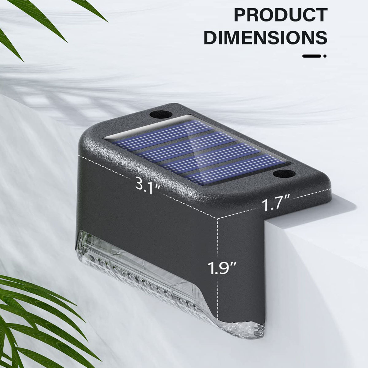 Deck Step Light - 4/12er-Pack Deckleuchten, solarbetrieben, Solar-Stufenleuchten für den