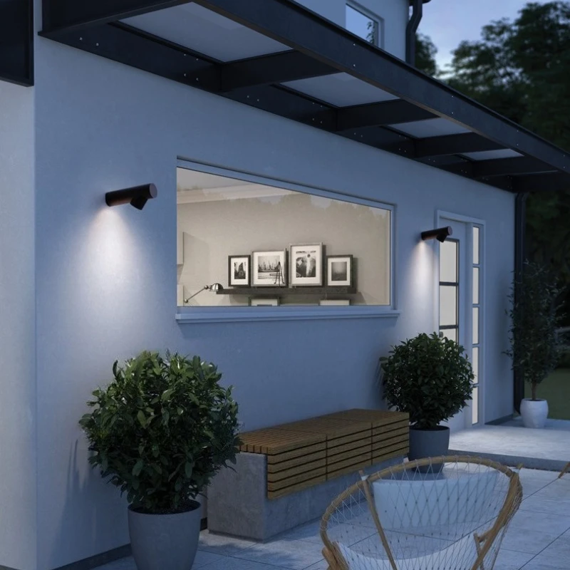 Outdoor Lighting Accent - SANDYHA Moderne LED-Wandleuchte, einzigartiges, stilvolles Design,