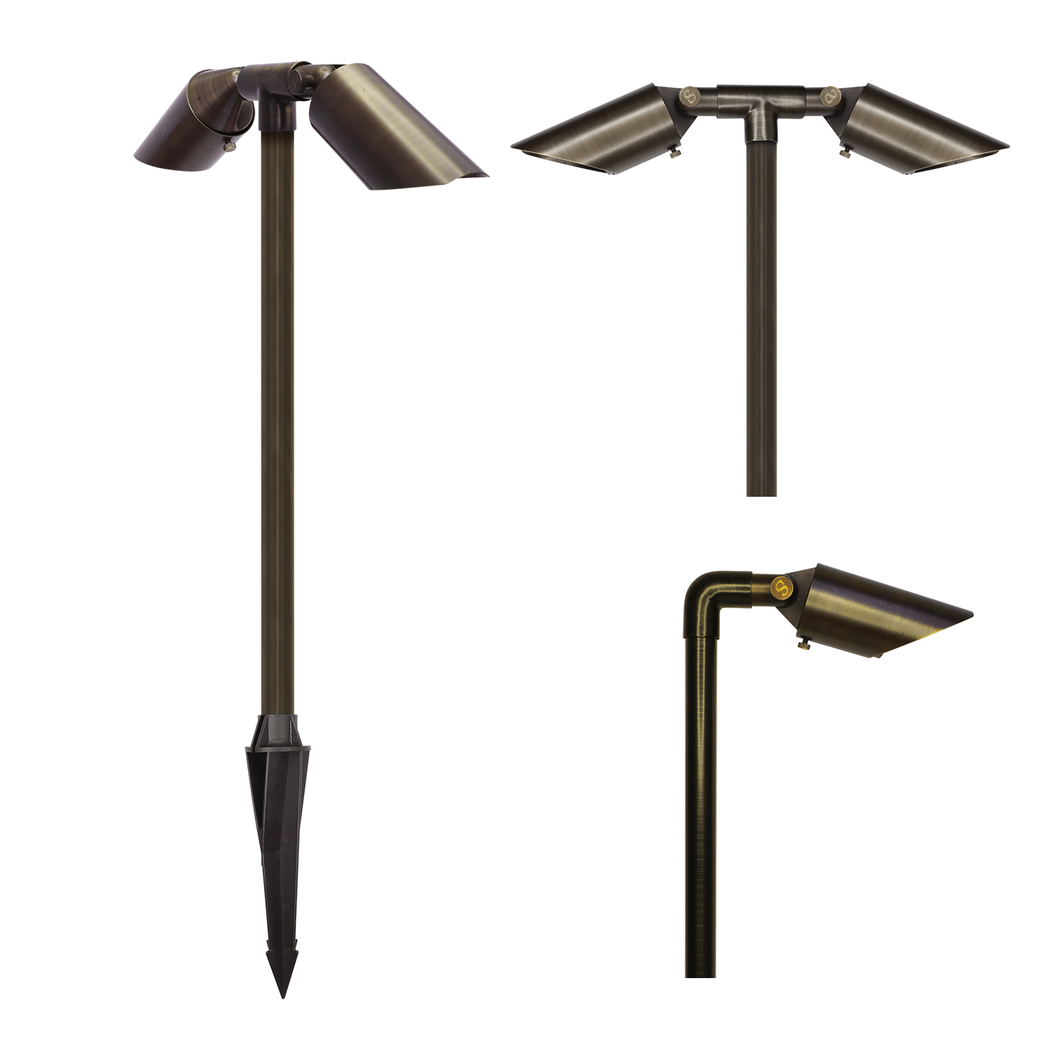 Outdoor Lighting Brass - Outdoor LED Garten-Rasenleuchte Wegbeleuchtung Landschaftsbeleuchtung Wasserdicht