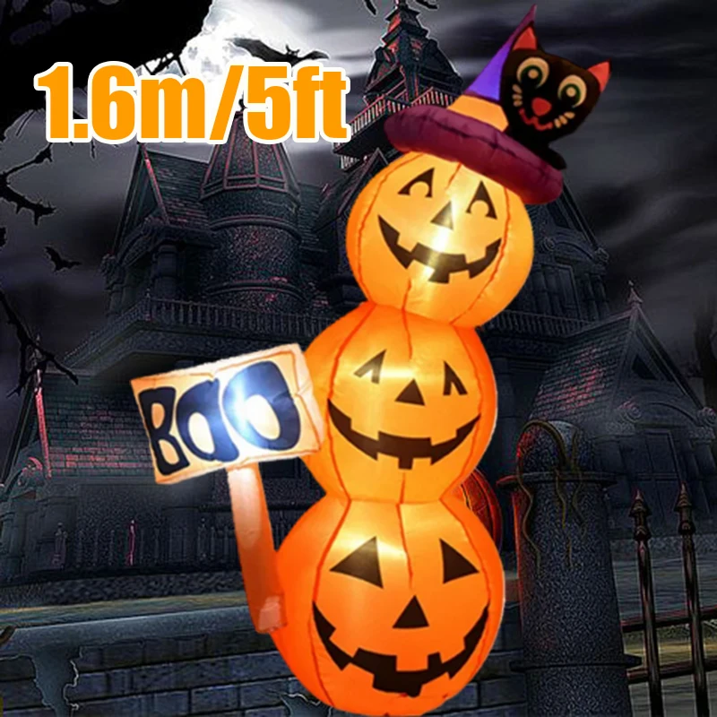 Outdoor Lighting Brands - 1,6 m Halloween aufblasbares Modell Kürbis