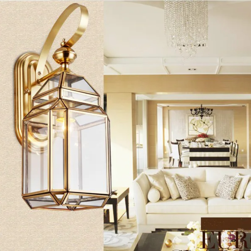 Outdoor Lighting Brass - Moderne Bronze Wandleuchte D17cm Outdoor Wasserdicht