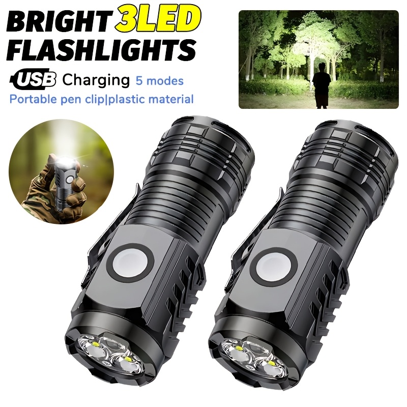 Outdoor Lighting Brands - Tragbare Mini-LED-Handtaschenlampe Leistungsstarke Fingerspitzen-Taschenlampe Outdoor Wasserdichte