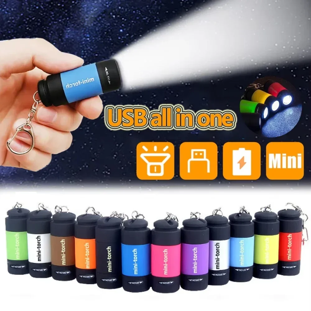 Outdoor Lighting Brands - USB-Lade-LED-Taschenlampe, multifunktionale Taschenlampe mit starkem Licht,