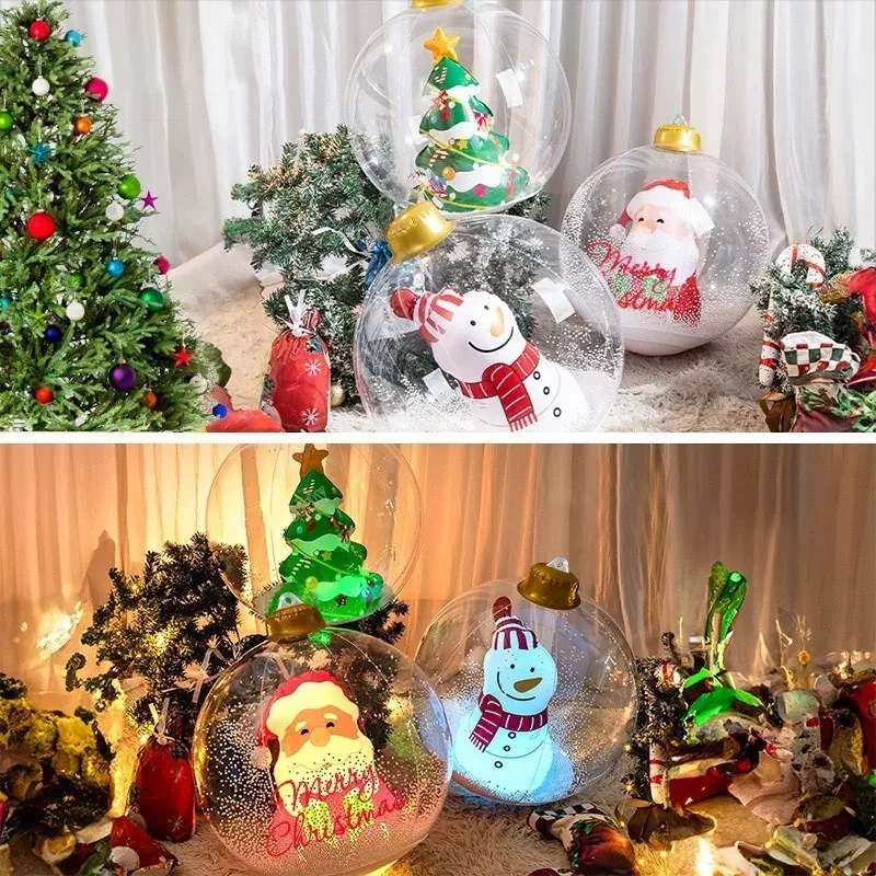 Xmas Outdoor Lighting Decorations - 2026 Outdoor Weihnachtsballons Santa Schneemann Weihnachtsbaum