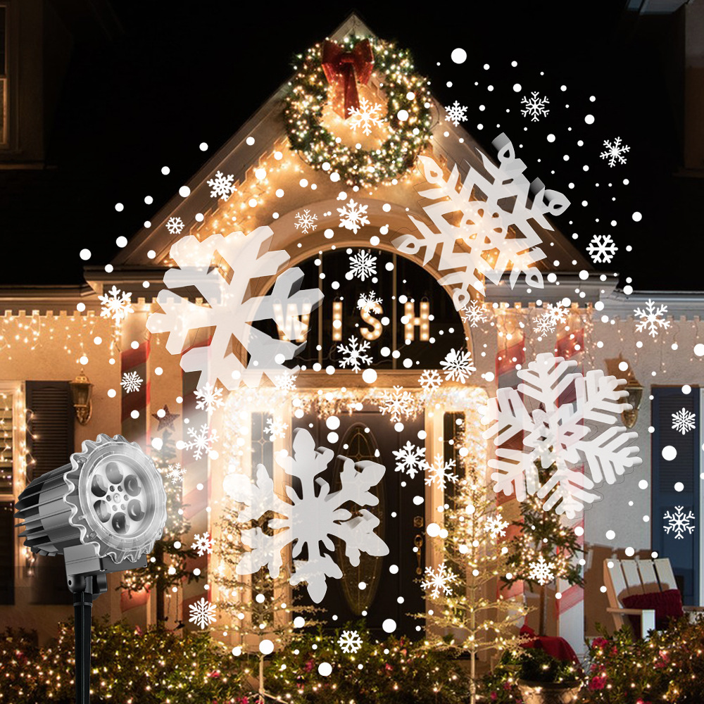 Xmas Outdoor Lighting Decorations - Weihnachten Schneeflocke Projektor Halloween Dekoration Licht