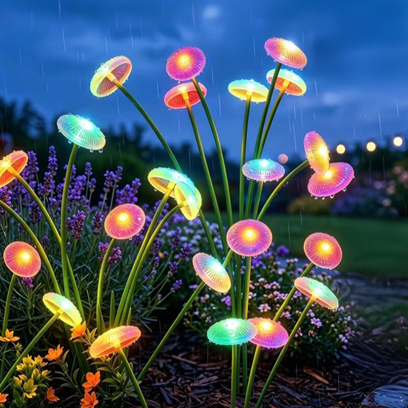 Outdoor Lighting Jellyfish - LED Solar-Schwinglichter Wasserdichte Outdoor-Quallen-Dekorationsleuchten für Gartenwege,
