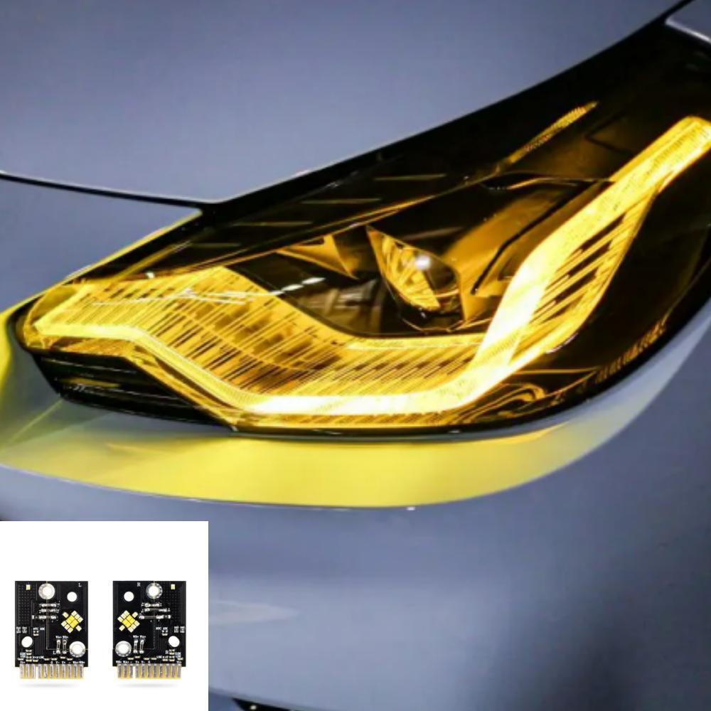 Outdoor Lighting Yellow - Auto drl zitronengelb rot für bmw