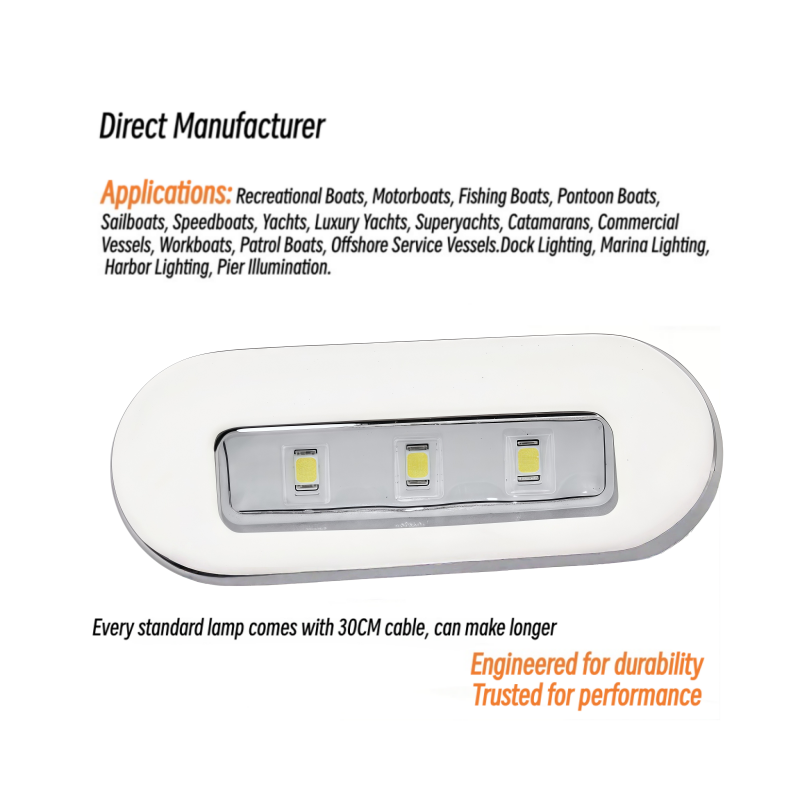 Deck Step Light - 3W LED-Einstiegsleuchte 12V 24V Boot Marine
