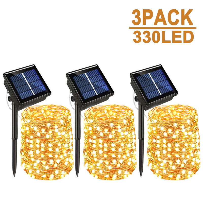 Outdoor Lighting No Wiring - Outdoor LED Solar Fee Lichterketten Wasserdicht