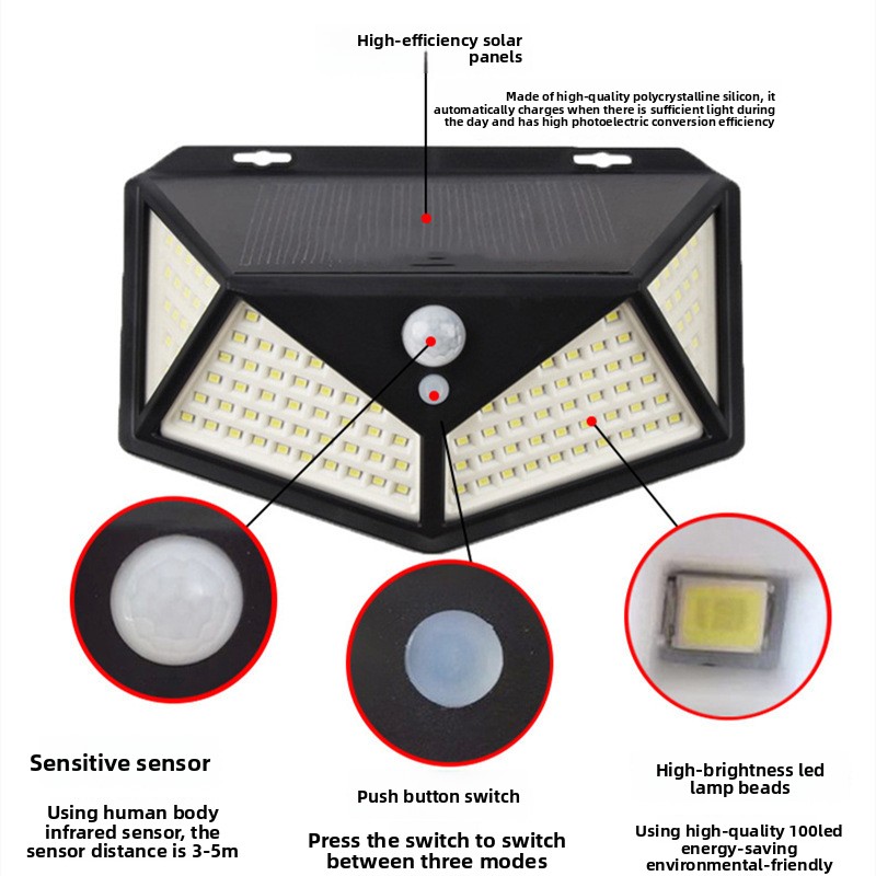 114 LED Solar-Wandleuchte, All – Outdoor Lighting On Amazon Bewertung und Preis