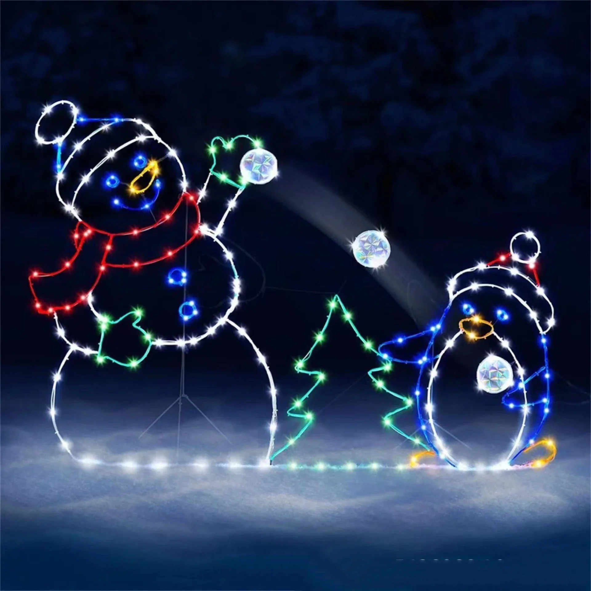 Animiertes Schneeballlicht, LE – Xmas Outdoor Lighting Decorations Bewertung und Preis