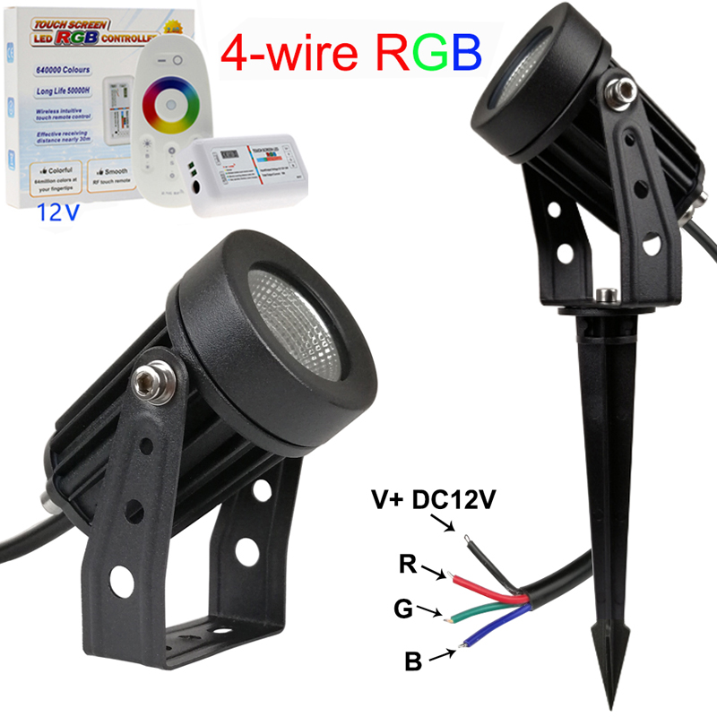 RGB 4-Draht COB Garten-Rasenla – Outdoor Lighting No Wiring Bewertung und Preis