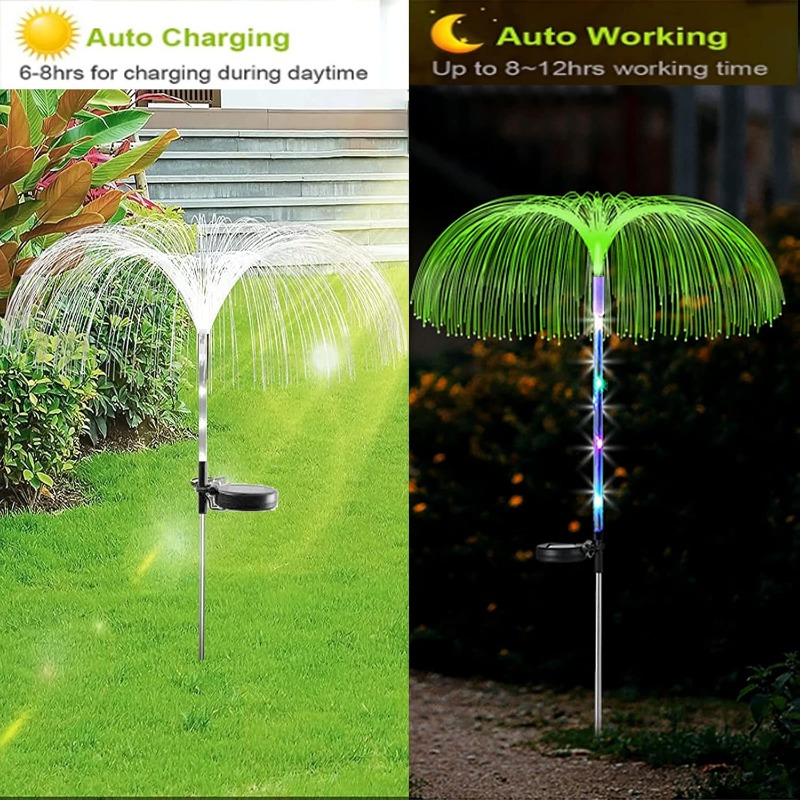 Outdoor-LED-Solarleuchten, 7 F – Outdoor Lighting Jellyfish Bewertung und Preis