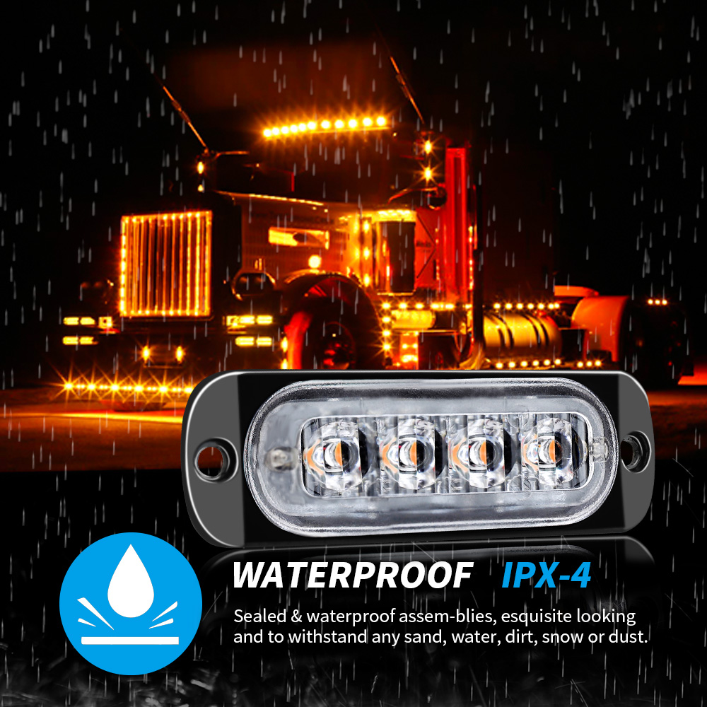 4x 4LED Auto Warnlicht Grill P – Outdoor Lighting Yellow Bewertung und Preis