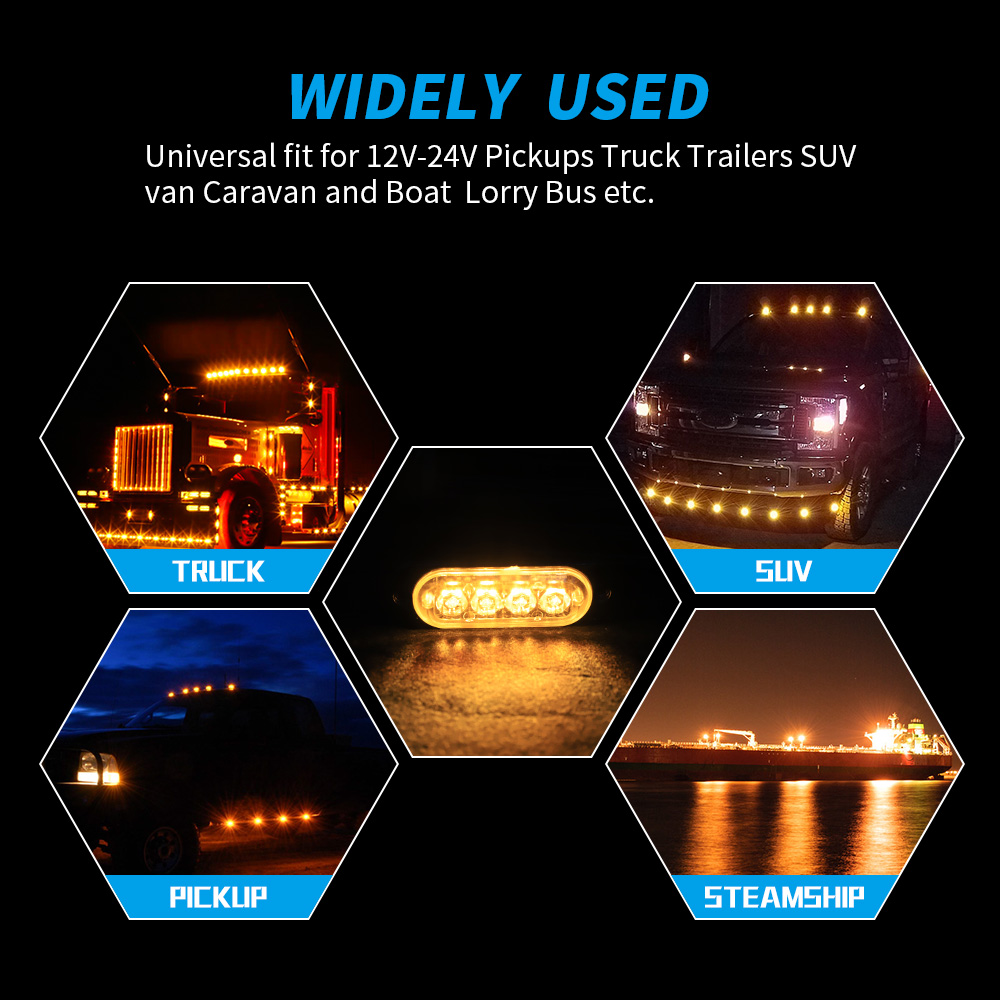4x 4LED Auto Warnlicht Grill P – Outdoor Lighting Yellow Bewertung und Preis