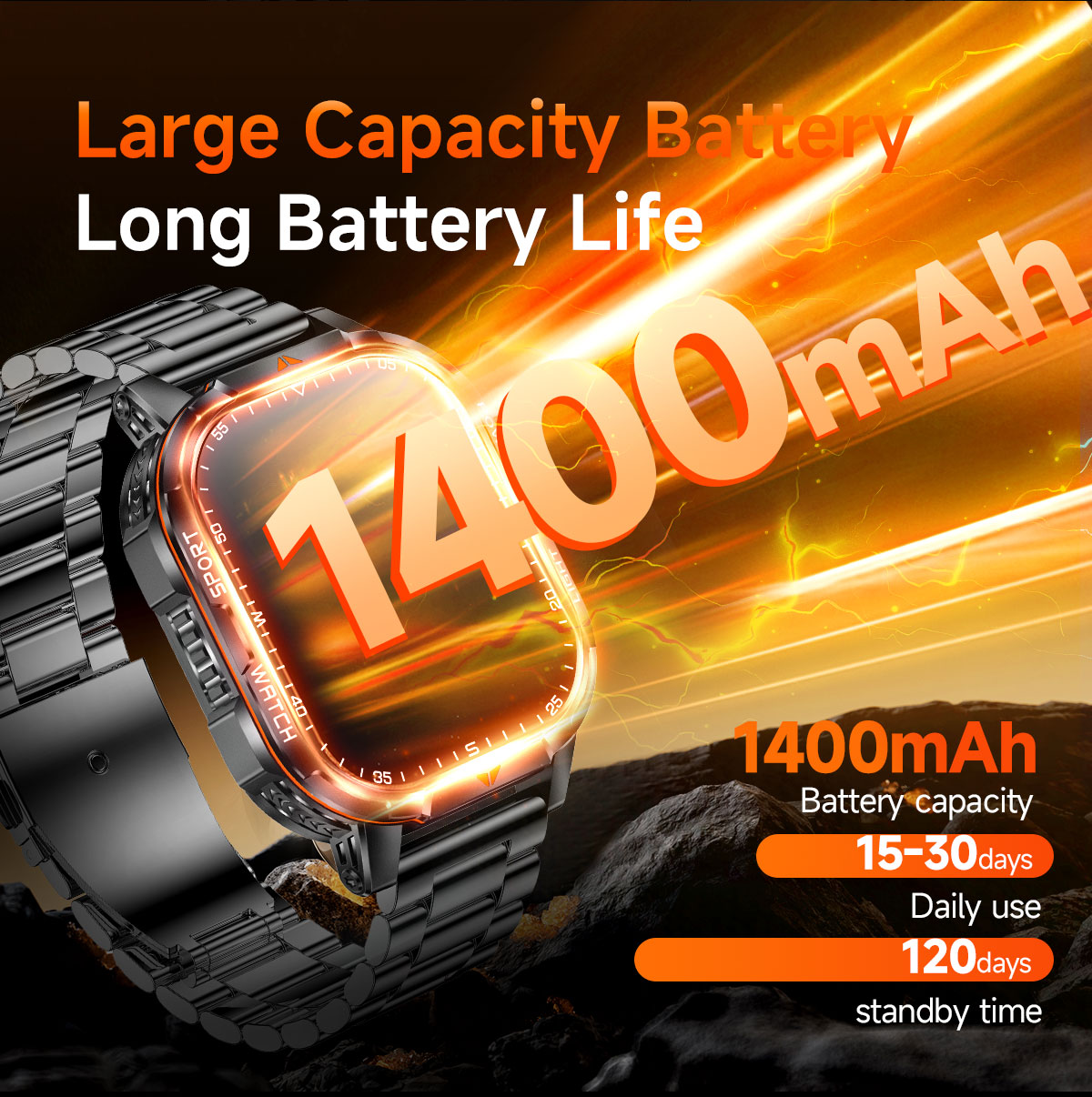 2026 Neue Smartwatch mit 1400m – Deck Step Light Bewertung und Preis