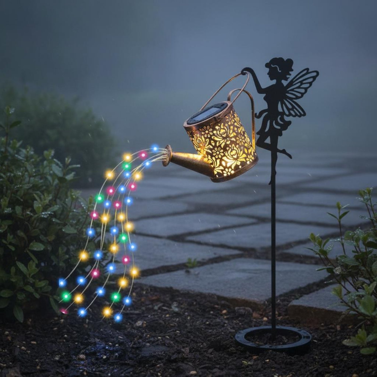 Solarbetriebene Feengießkanne  – Outdoor Lighting Modern Bewertung und Preis