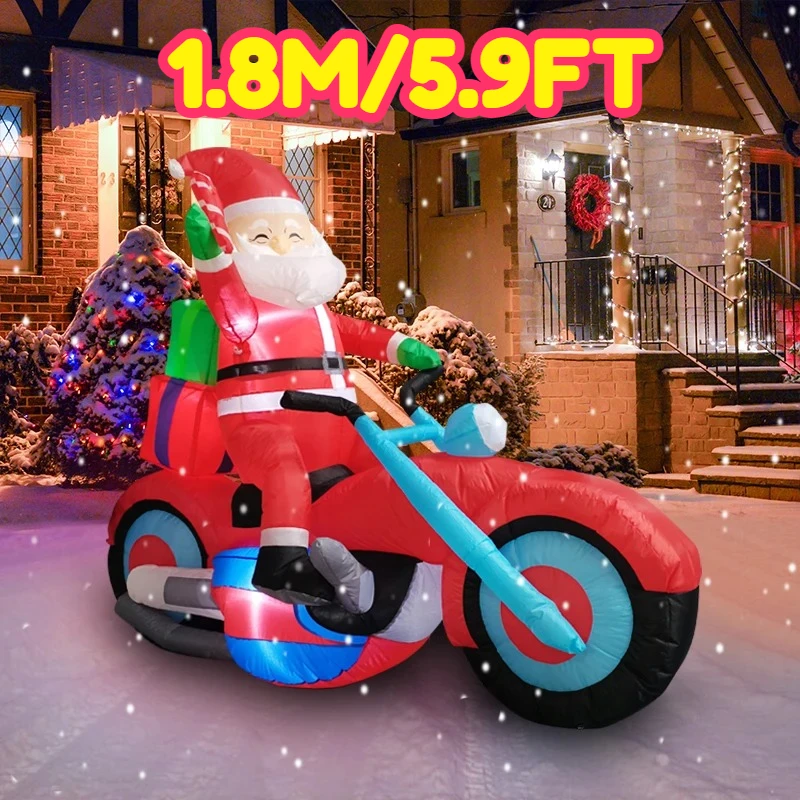 1,8 m/5,9 ft aufblasbare Santa – Xmas Outdoor Lighting Decorations Bewertung und Preis