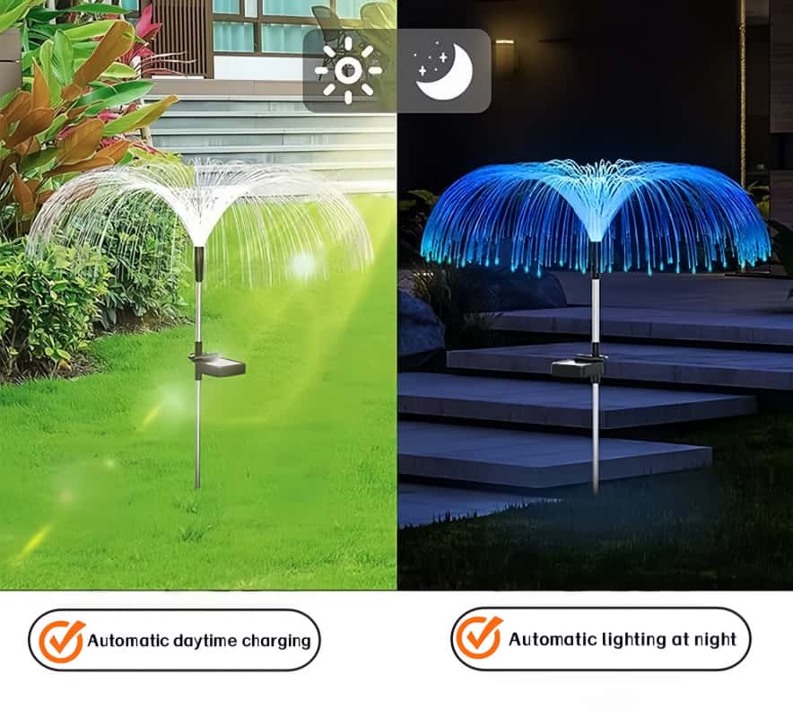 5 Stück Solar-Quallen-LED-Lich – Outdoor Lighting Jellyfish Bewertung und Preis