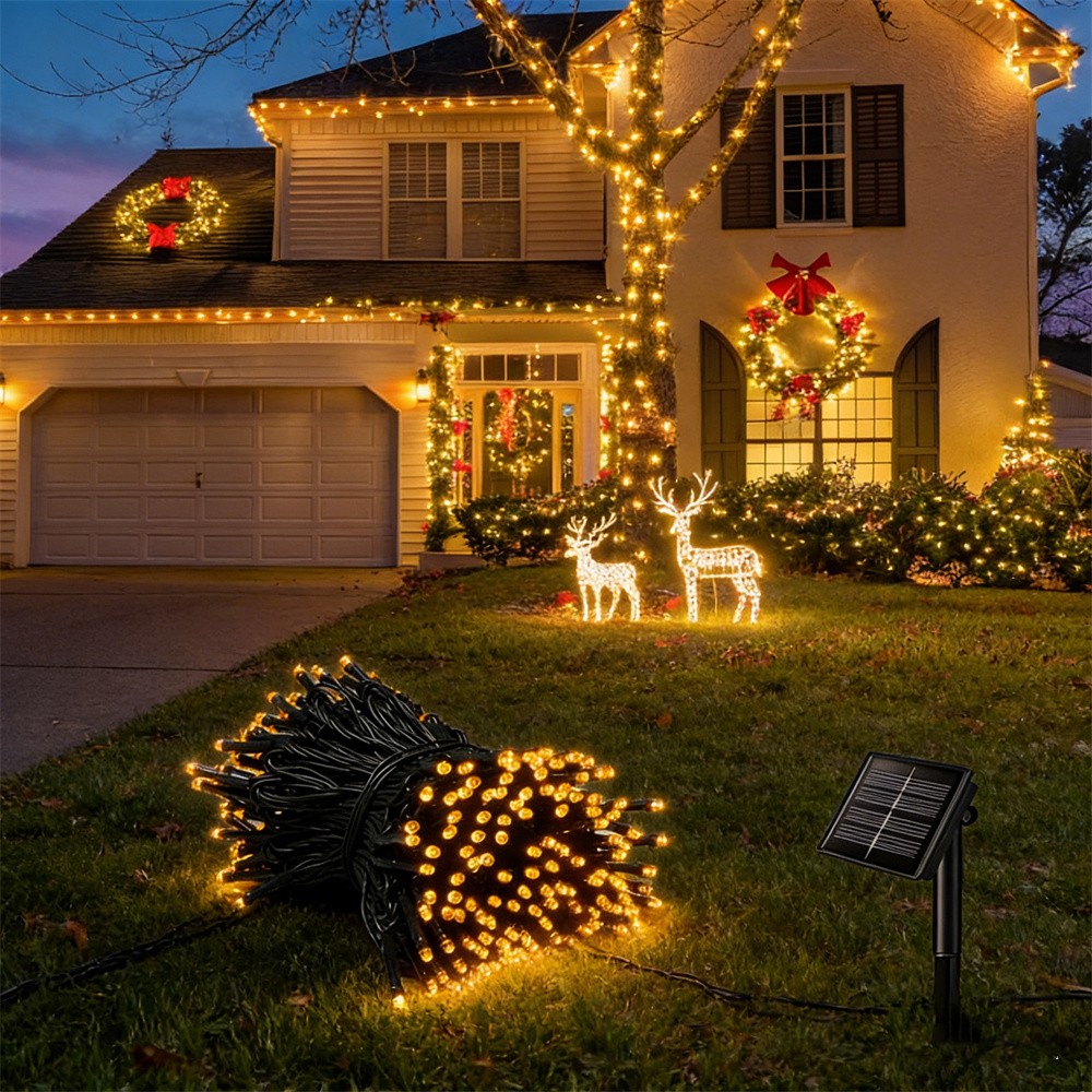 Solar-Lichterkette Feenlichter – Xmas Outdoor Lighting Decorations Bewertung und Preis