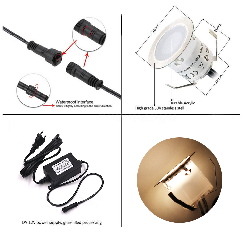 DC12V LED Deck Licht IP67 Wass – Deck Step Light Bewertung und Preis
