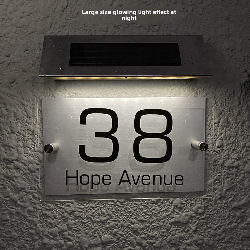 Solar-LED-Hausnummernleuchte f – Outdoor Lighting Brass Bewertung und Preis