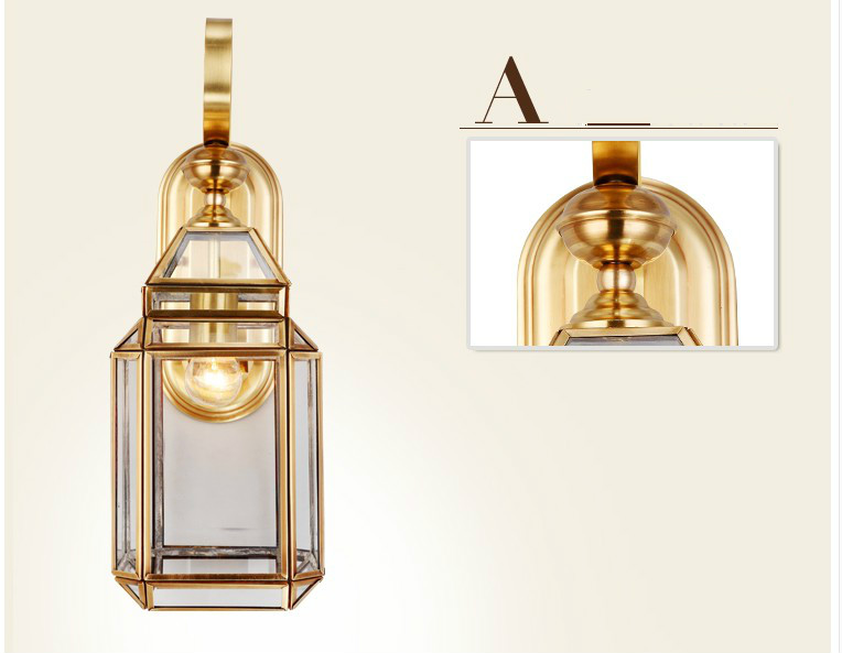 Moderne Bronze Wandleuchte D17 – Outdoor Lighting Brass Bewertung und Preis