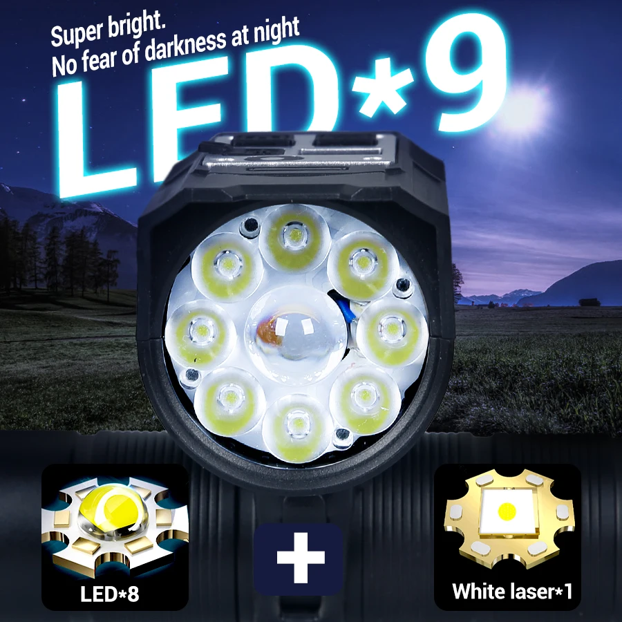 9 LED Fahrrad-Frontlicht USB-A – Outdoor Lighting Brands Bewertung und Preis