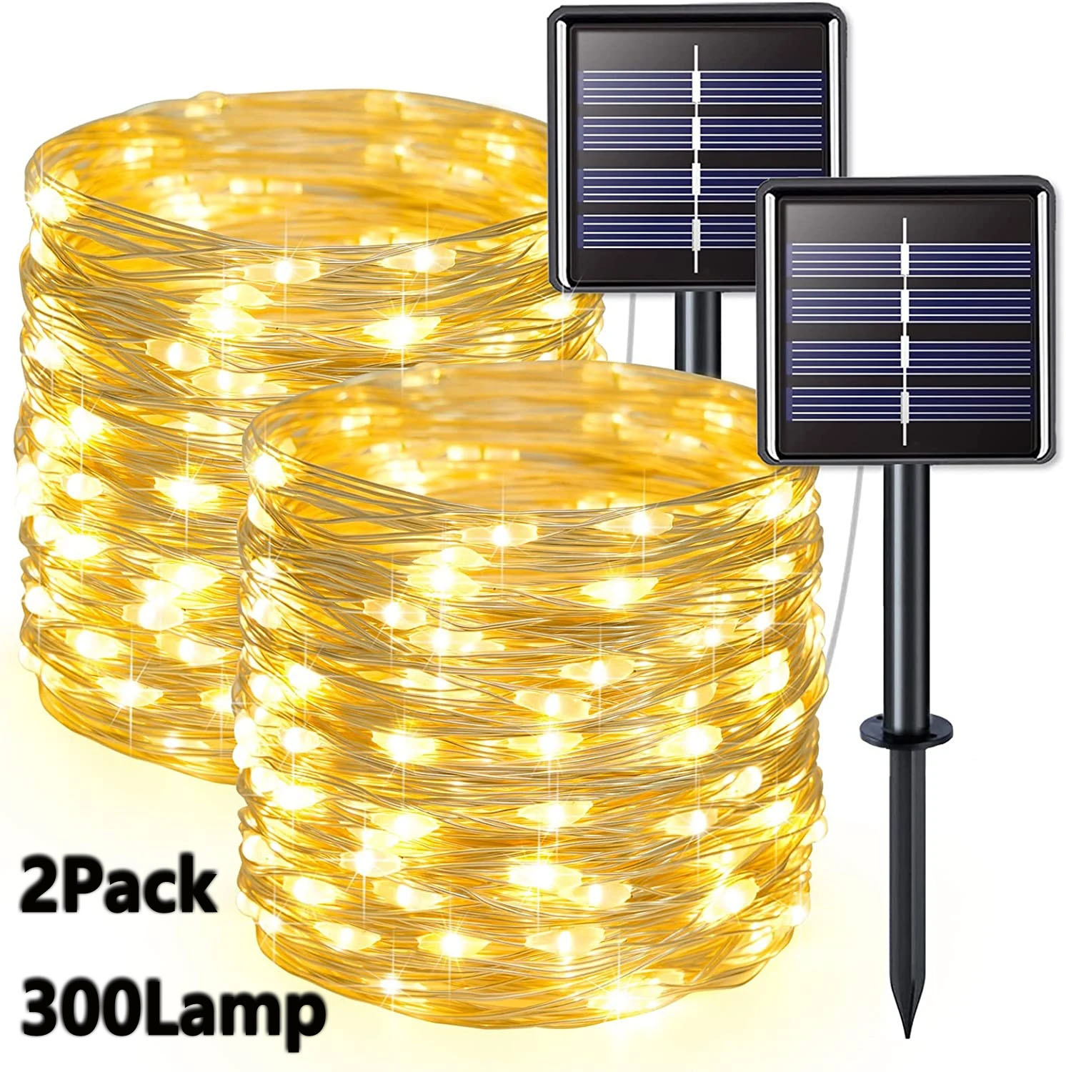 2er-Pack Solar-Lichterketten,  – Outdoor Lighting No Wiring Bewertung und Preis