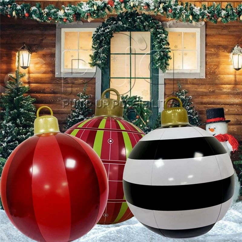 60cm Aufblasbare Weihnachtskug – Xmas Outdoor Lighting Decorations Bewertung und Preis