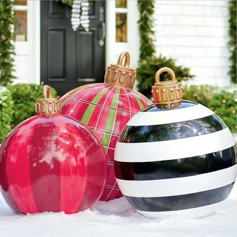 60cm Aufblasbare Weihnachtskug – Xmas Outdoor Lighting Decorations Bewertung und Preis