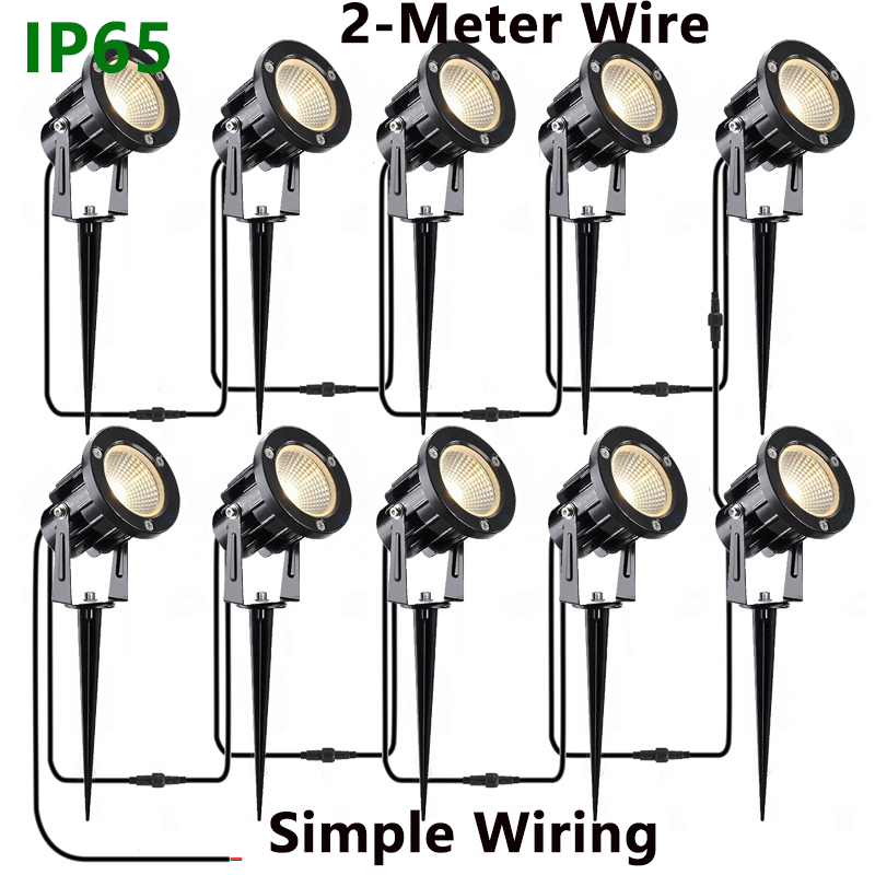 LED-Gartenscheinwerfer für den – Outdoor Lighting No Wiring Bewertung und Preis