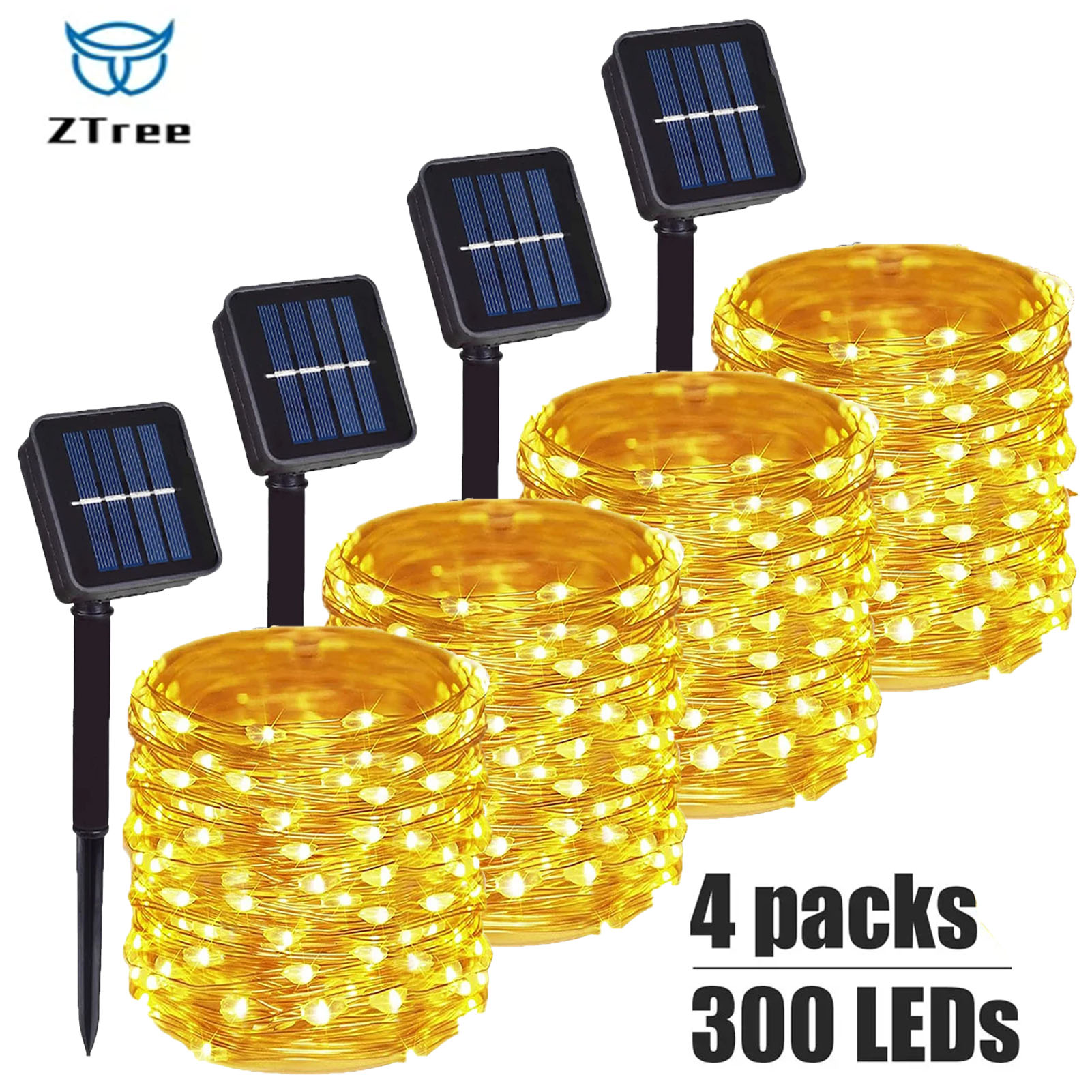1 ~ 4 Stück Solar-Lichterkette – Outdoor Lighting No Wiring Bewertung und Preis