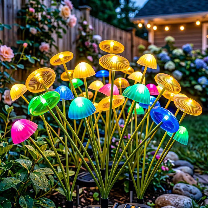 Outdoor LED Solar-Pilzlichter, – Outdoor Lighting Jellyfish Bewertung und Preis