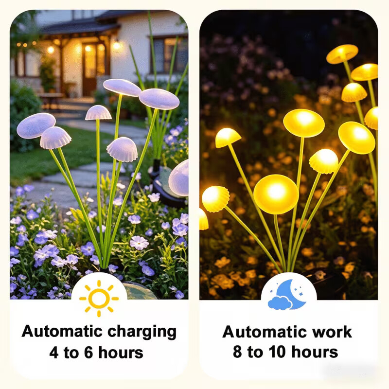 Solar-Quallen-Pilzlichter für  – Outdoor Lighting Jellyfish Bewertung und Preis