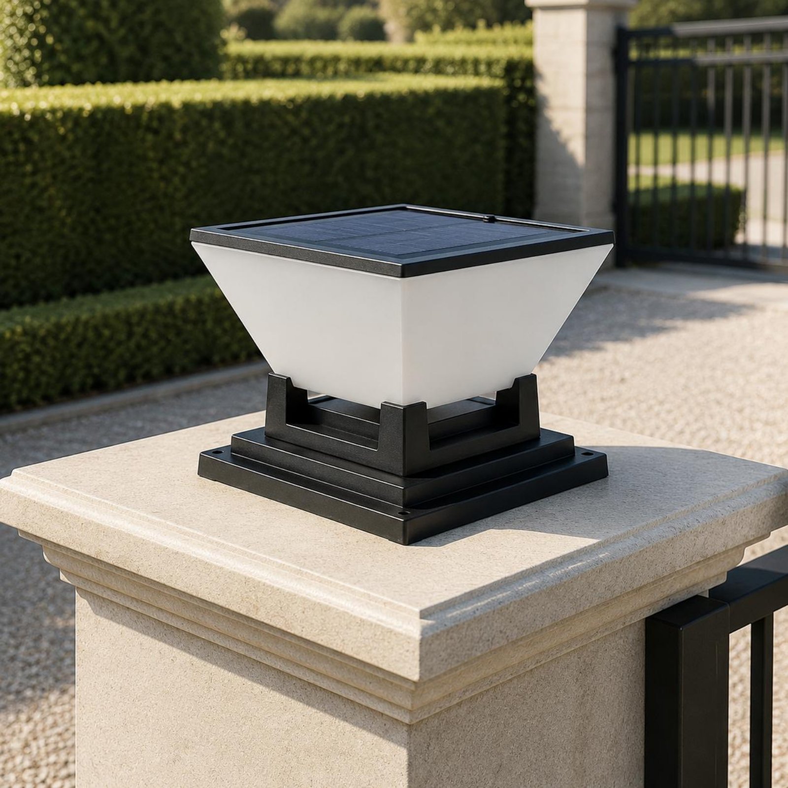 Solar-Pfostenleuchte, wasserab – Outdoor Lighting Modern Bewertung und Preis